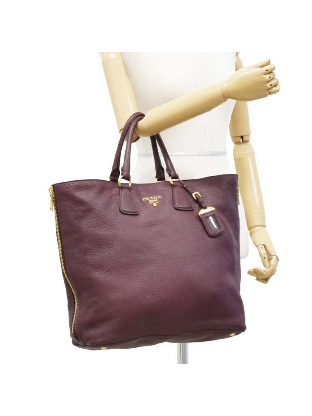 100% Authentic Prada Vitello Daino Tote Bag 300-080324